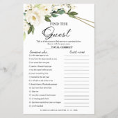 ゲストゲームグリーンリーブライダルシャワー チラシ (正面)