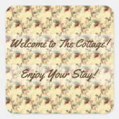 ゲストコテージレンタルバケーションハウスフローラデザイン スクエアシール (正面)