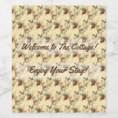 ゲストコテージレンタルバケーションハウスフローラデザイン ワインラベル (シングルラベル)