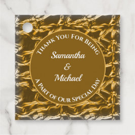 ゲストサンキューシルバークリンクメタル結婚ズ フェイバータグ