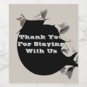 ゲストサンキューホーレンタルホーム破れた紙プロモーション ワインラベル (シングルラベル)