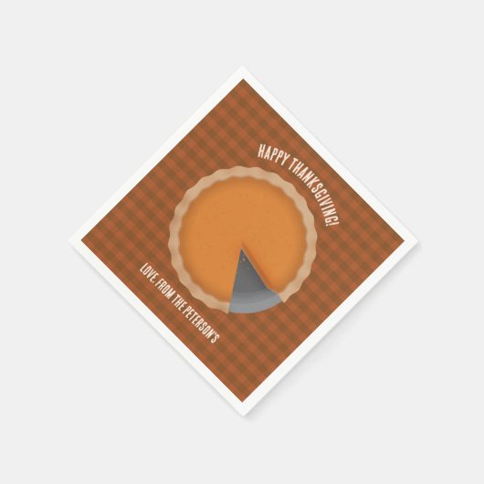 ゲストサンクスギビングパイディナーパーティー スタンダードカクテルナプキン (角)