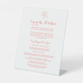 ゲストザ楽しむキッチンヒトデビーチハウスサンゴ 台座サイン (正面)