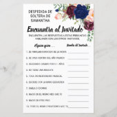 ゲストシャワー英語ゲームを見スペインのつける (裏面)