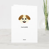 ゲストステイウィズドッグハウスデザイン サンキューカード (裏面)