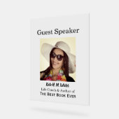 ゲストスピーカーイベントの写真 アクリルサイン (傾斜)