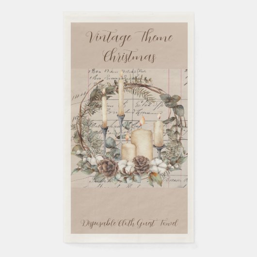 ゲストタオルセット(50)ヴィンテージテーマクリスマス (正面)