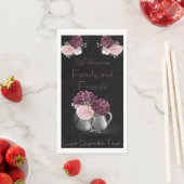 ゲストタオル使い捨て牡丹ウェルカムファム&フロント (インサイチュ)