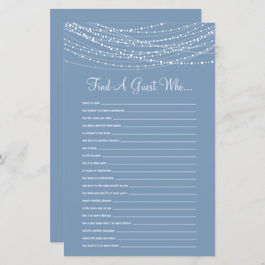 ゲストダスティブルーライトゲームを見つける (正面/裏面)