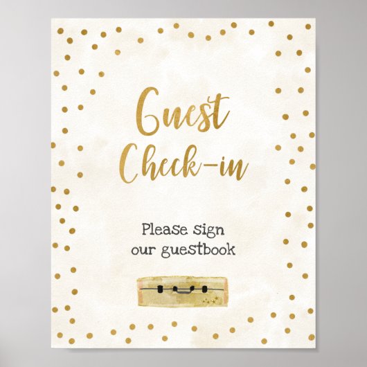ゲストチェックイン ブライダルシャワー サイン (正面)