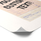 ゲストチェックカスタムパーソナライズされた ポスター (角)