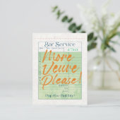 ゲストチェックレシートシャンパポップ・アートのーニュ ポストカード (スタンド正面)