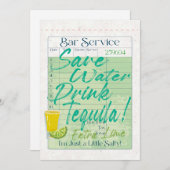 ゲストチェックレシート救ウォータードリンクテキラサルティ (正面/裏面)