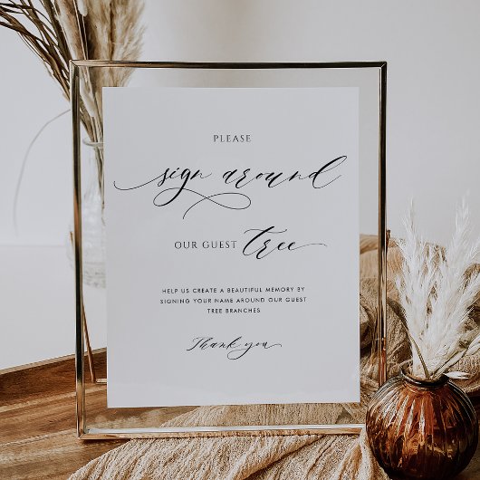 ゲストツリエレガントーのサインをのまわりに下さい ポスター