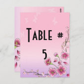 ゲストテーブル番号 ポストカード (正面/裏面)