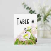 ゲストテーブル番号 ポストカード (スタンド正面)