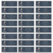 ゲストネイビーブルー住所 シール (正面)