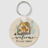 ゲストハウスレンタルプロパティバケーションキャビンウェルカム キーホルダー (正面)