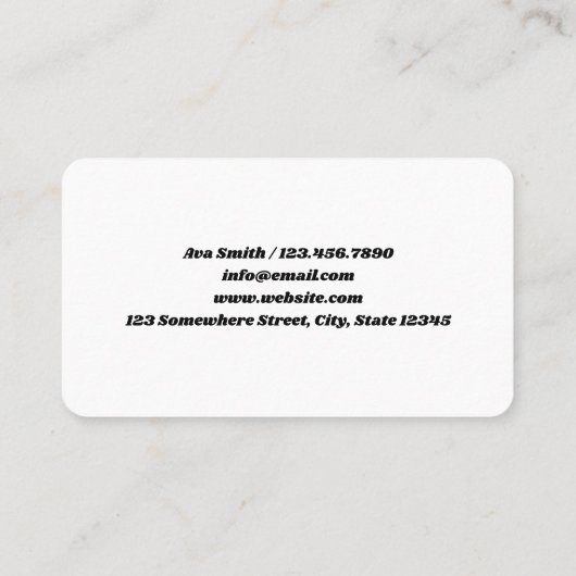 ゲストハウス 名刺 (裏面)