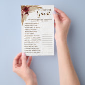 ゲストパンパスゲームブライダルシャワーカードの検索 チラシ (ハンドル)