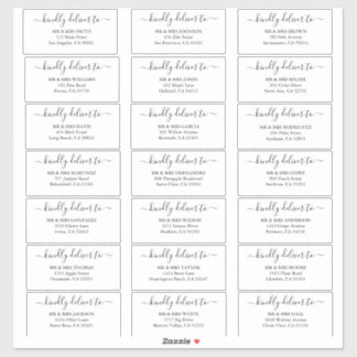 ゲストパーソナライズされたの結婚住所 シールシール シール