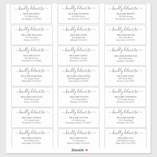 ゲストパーソナライズされたの結婚住所 シールシール シール (シート)