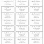 ゲストパーソナライズされたの結婚住所 シールシール シール (正面)