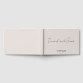 ゲストパーソナライズされたブック、カスタムウェディングゲストブック ゲストブック (全面)