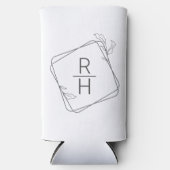 ゲストパーソナライズされた用のミニマル結婚式の引き出物 スリム缶クーラー (正面)