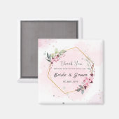 ゲストパーソナライズされた用マグネット結婚式の引き出物 マグネット (正面/裏面)