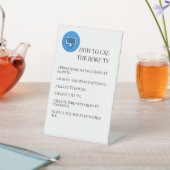 ゲストビジターテレビTV指示レンタル 台座サイン