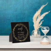 ゲストビジターWIFI情報パスワード金ゴールドブラック フォトプラーク (インサイチュ)