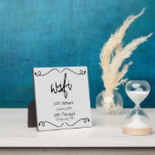 ゲストビジターWIFI情報パスワード フォトプラーク (インサイチュ)