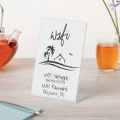 ゲストビジターWIFI情報STRレンタルビーチ 台座サイン (インサイチュ)