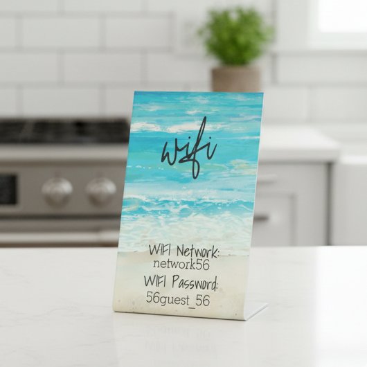 ゲストビジターWIFI情報STRレンタルホーム 台座サイン