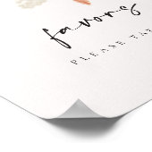 ゲストビフィアンサイン金ゴールドパンパスグラス結婚ズC100 ポスター (角)