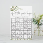 ゲストビンゴおもしろいベビーシャワーゲームを見つける (スタンド正面)