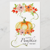 ゲストビンゴカボチャ赤ちゃんシャワーゲームを見つける (裏面)