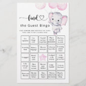 ゲストビンゴガールのゾウ&フラワーゲームを見つける (正面)