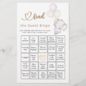 ゲストビンゴガールのゾウ&フラワーゲームを見つける (正面)