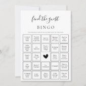 ゲストビンゴゲームを見つける 結婚披露宴カード サンキューカード (正面)