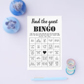 ゲストビンゴゲームカードの検索 チラシ (シングル)