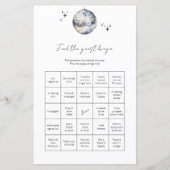 ゲストビンゴディスコボールの検索ブライダルシャワーゲーム (正面)