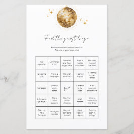 ゲストビンゴディスコボールの検索ブライダルシャワーゲーム