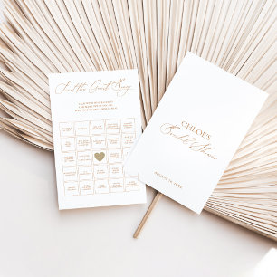 ゲストビンゴブライダルシャワーゲームのエレガント検索