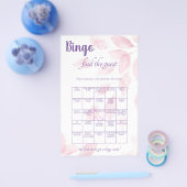 ゲストビンゴブライダルシャワーゲームカードの検索 チラシ (シングル)