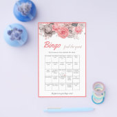 ゲストビンゴブライダルシャワーゲームカードの検索 チラシ (シングル)