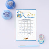 ゲストビンゴブライダルシャワーゲームカードフライヤーの検索 チラシ (シングル)