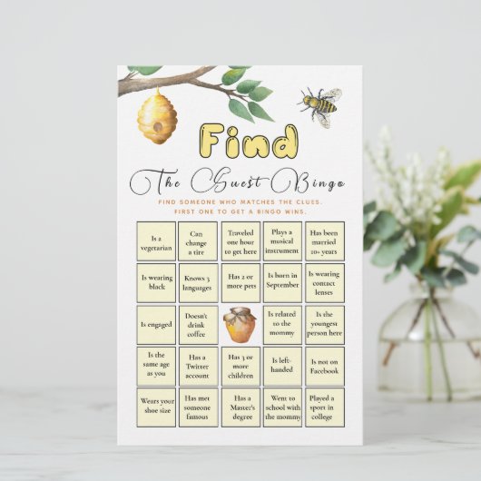 ゲストビンゴベビービーベイビーシャワーゲームを見つける (スタンド正面)