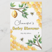 ゲストビンゴベビービーベイビーシャワーゲームを見つける (裏面)